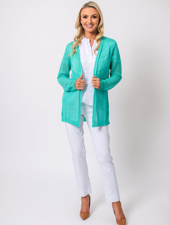 Long Sleeve Cardigan - Mint
