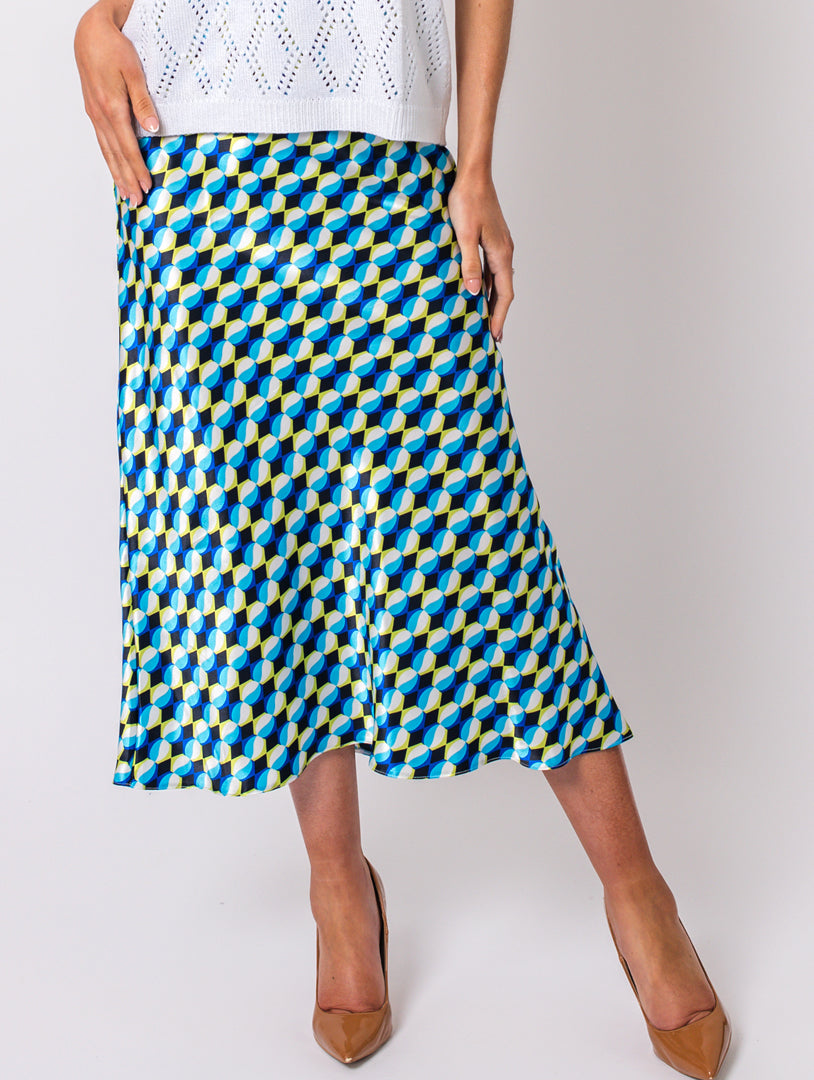 Midi Skirt -Blue