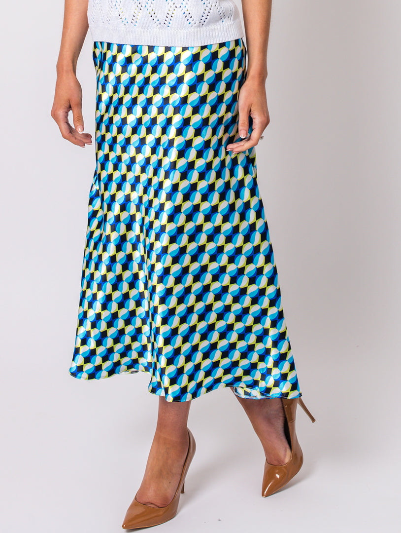 Midi Skirt -Blue