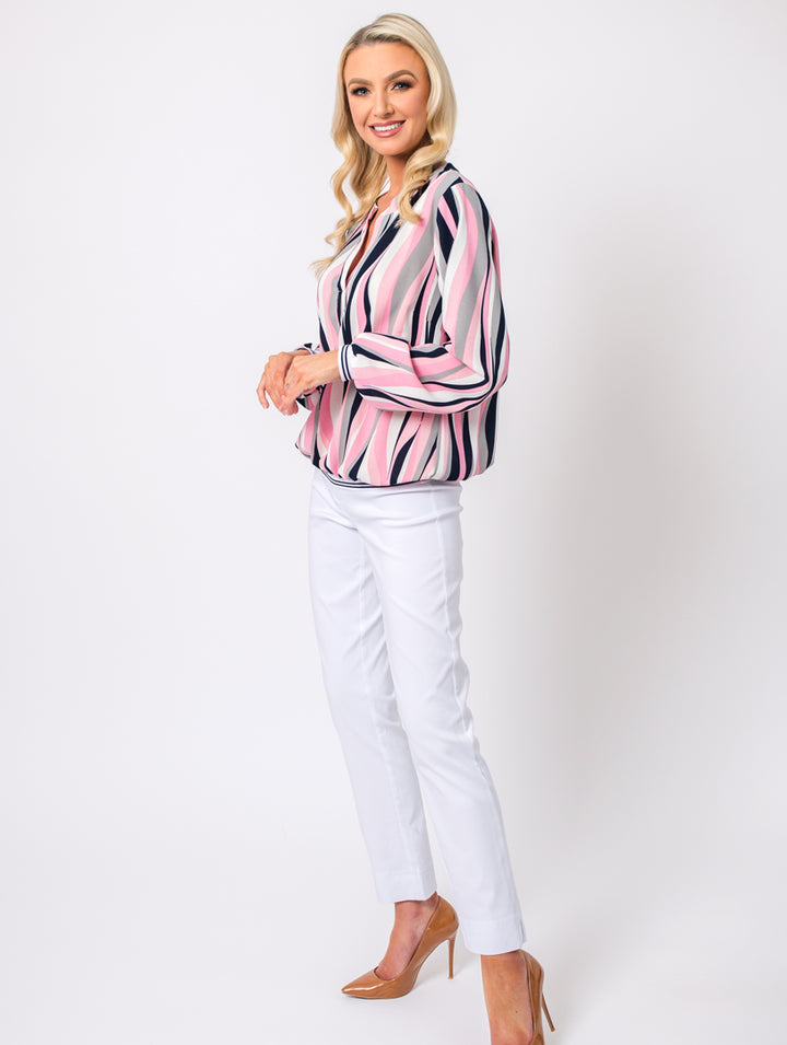Elastic Hem Top - Pink