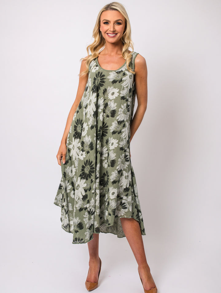 Sleeveless Dress - Khaki