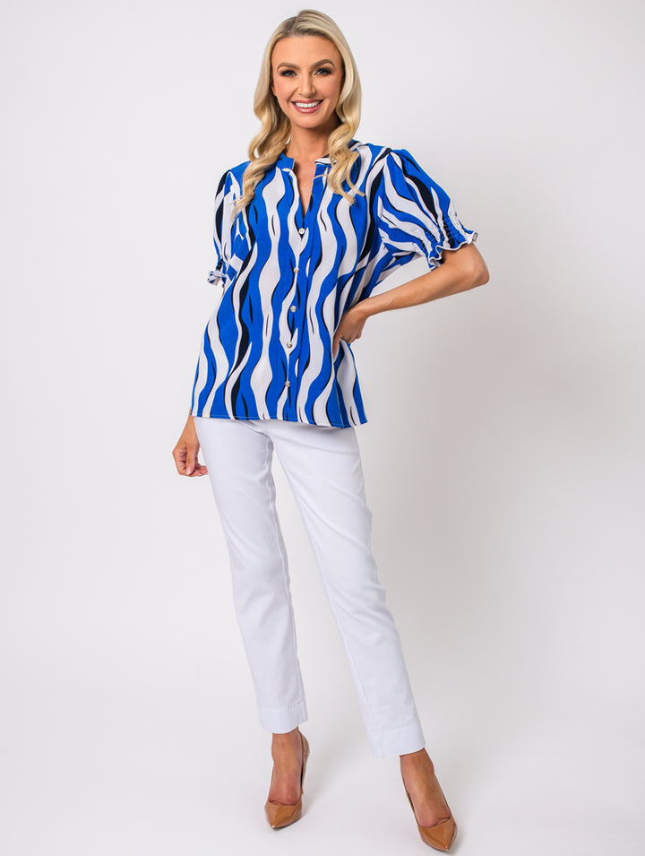Shearing Blouse - Royal