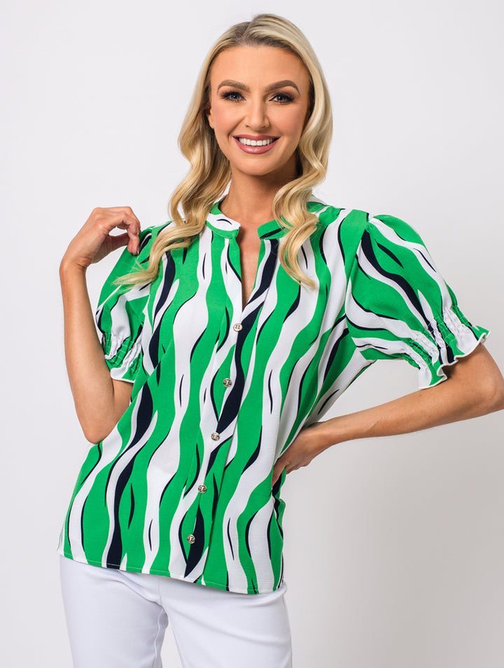 Shearing Blouse - Jade