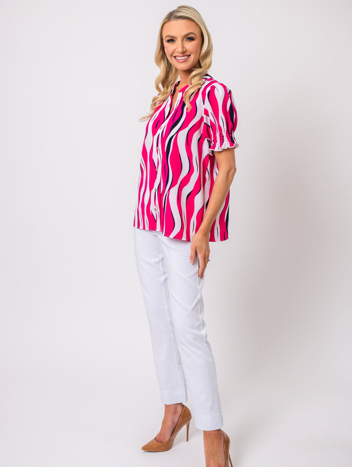 Shearing Blouse - Magenta