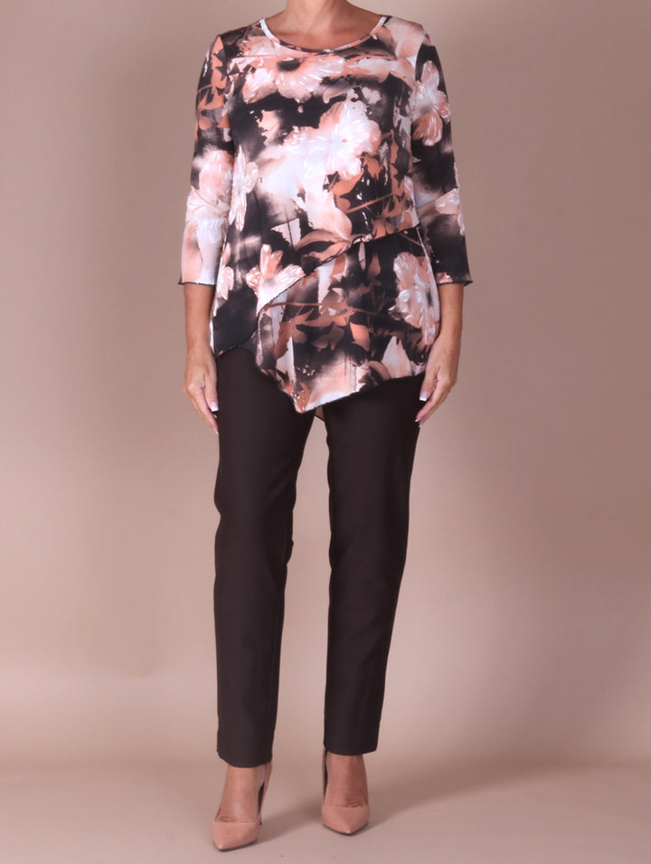 3/4 Sleeve Top - Coral