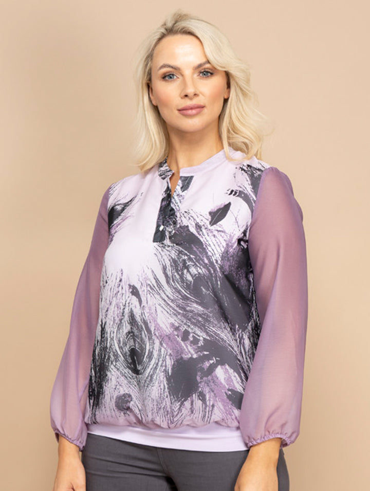 Lined Top - Purple/Lilac