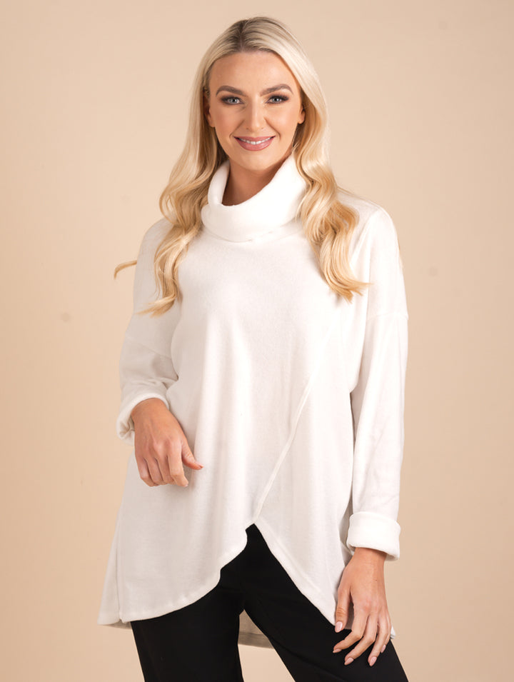 Cowl Neck Knit - Ivory
