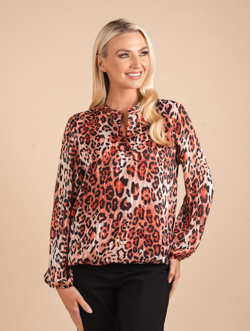 2 Pc Top - Burnt Orange/Black