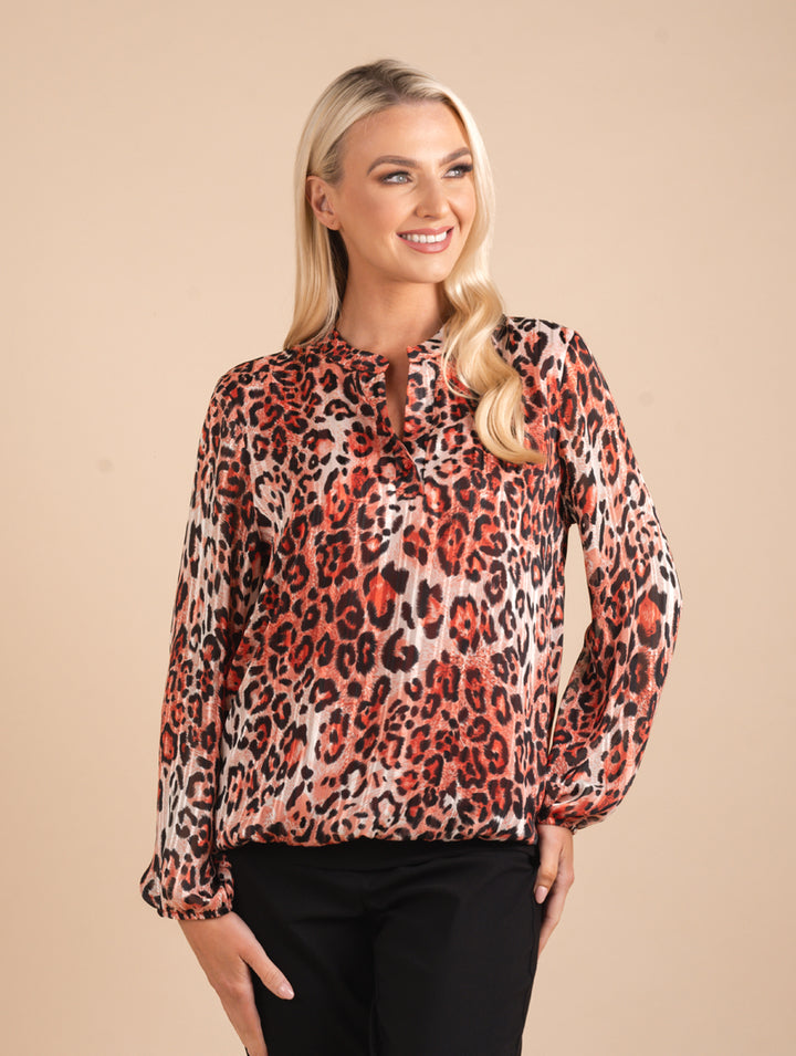 2 Pc Top - Burnt Orange/Black