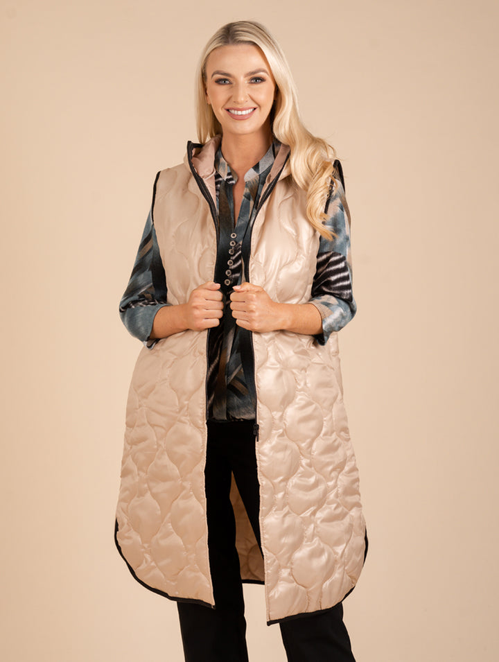 Gilet - Beige/Black