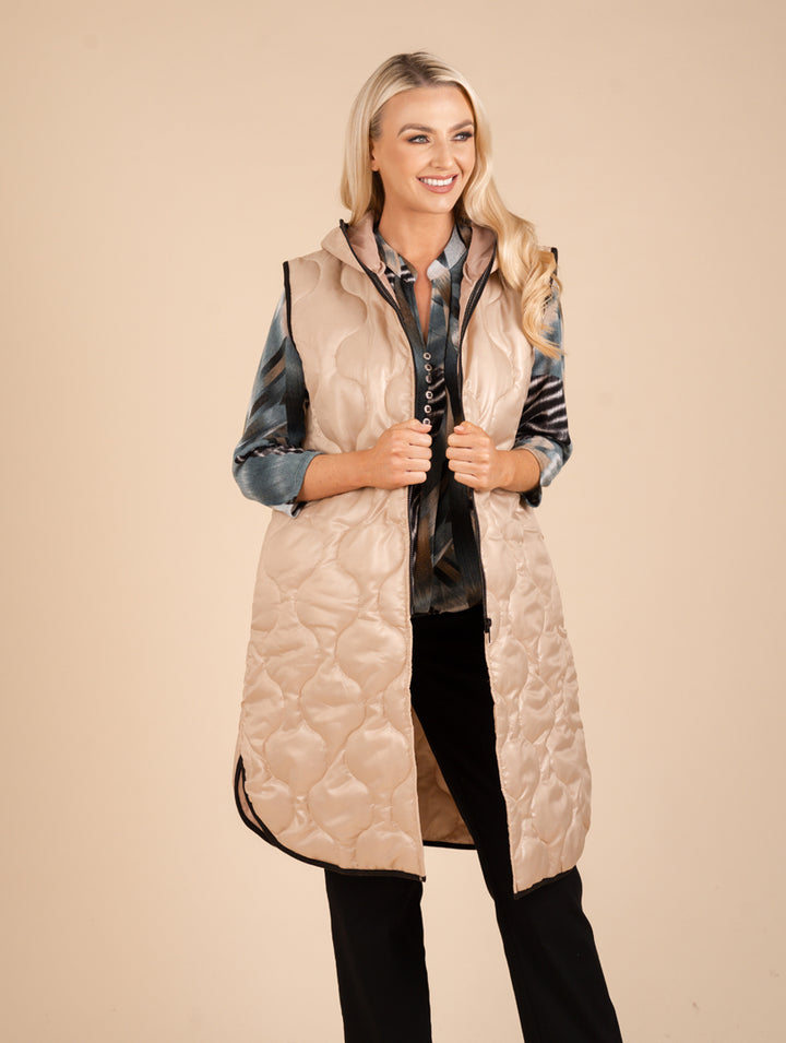 Gilet - Beige/Black