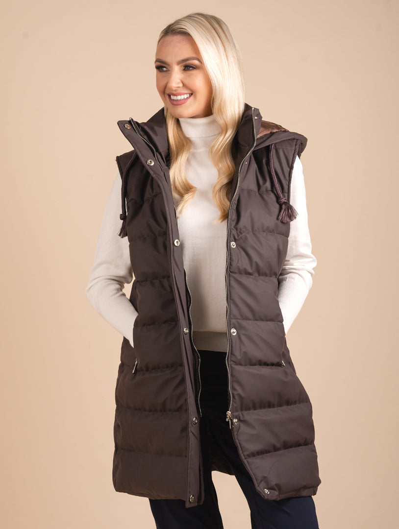 Pu Gilet - Chocolate