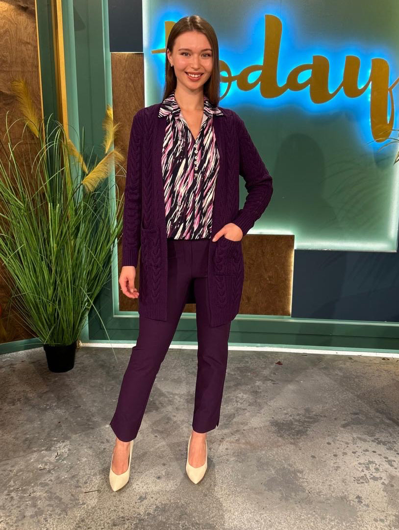 27" Lily Trousers - Damson