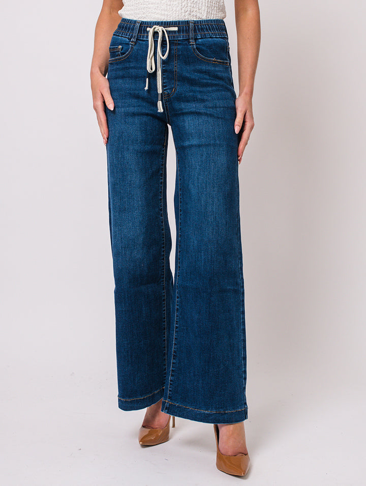 Draw String Jeans - Denim