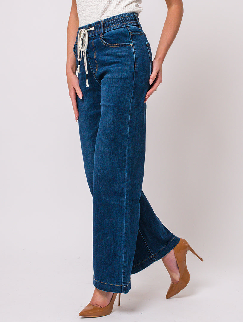Draw String Jeans - Denim