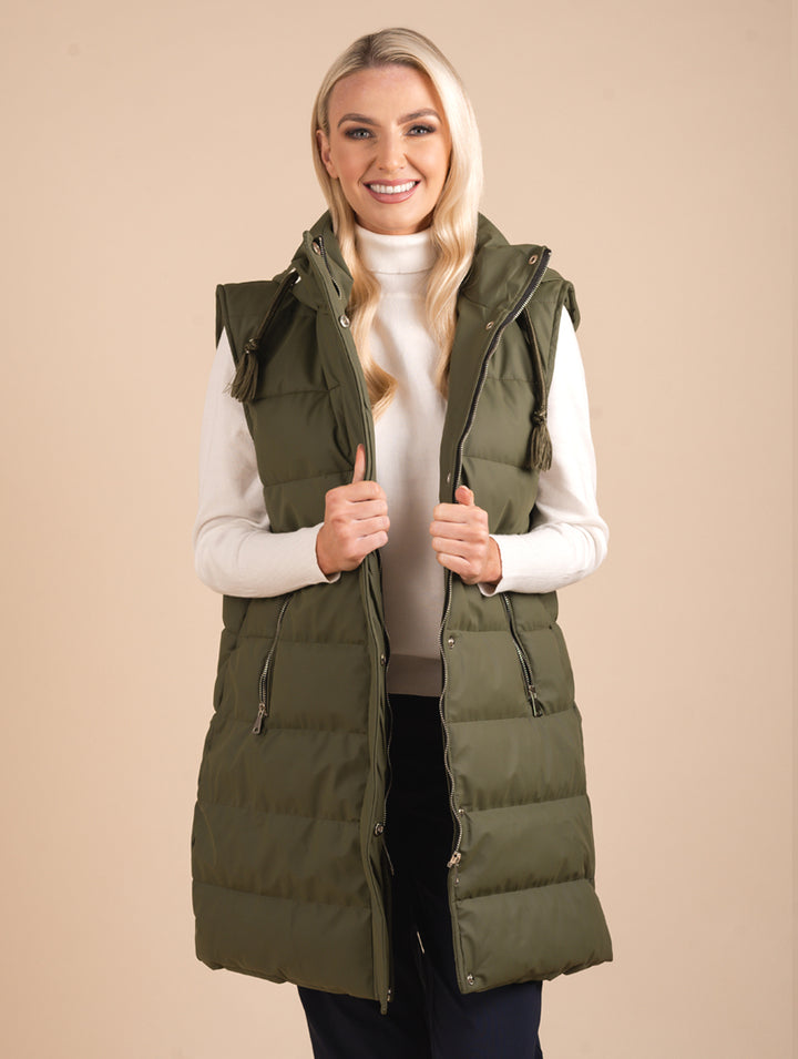 Pu Gilet - Khaki