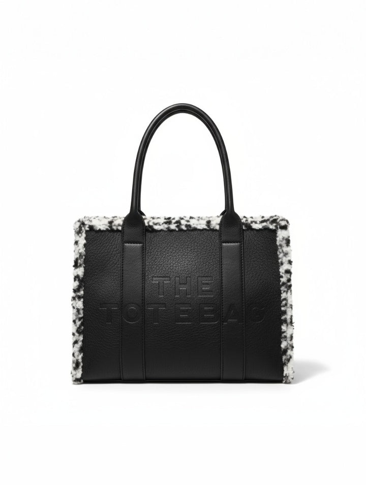 Large Tote Bag - Black/White