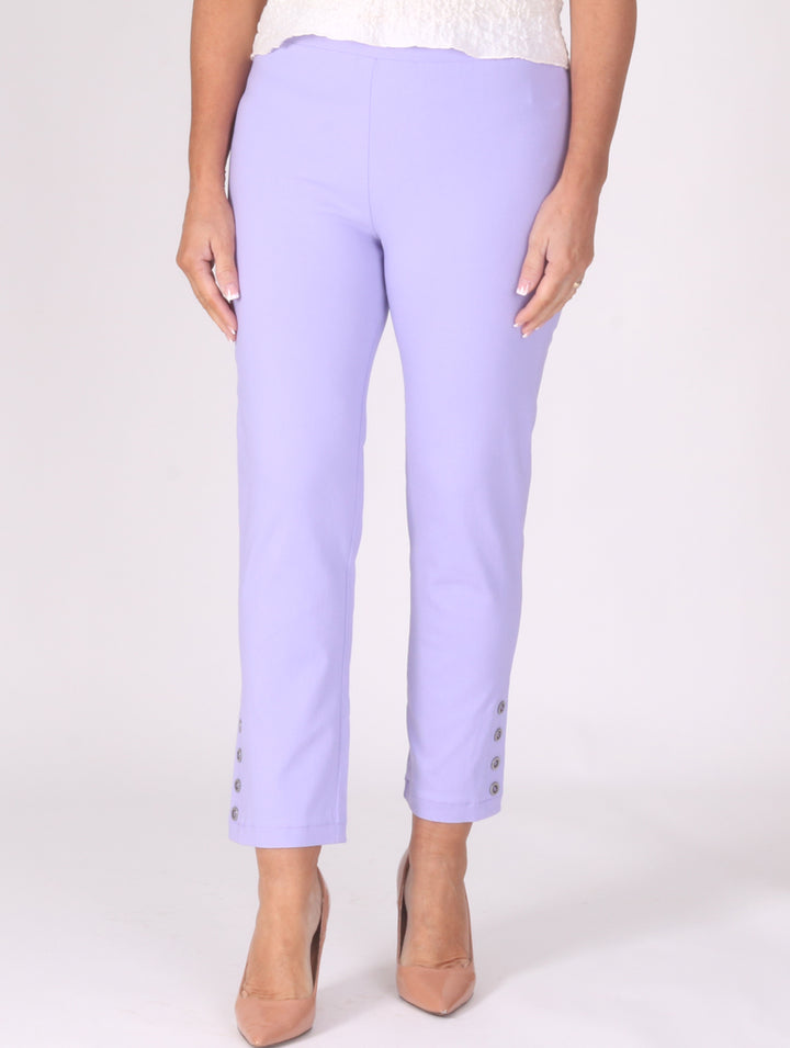 Button Moda Trousers - Lilac