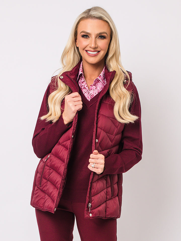 Luxury Gilet - Berry