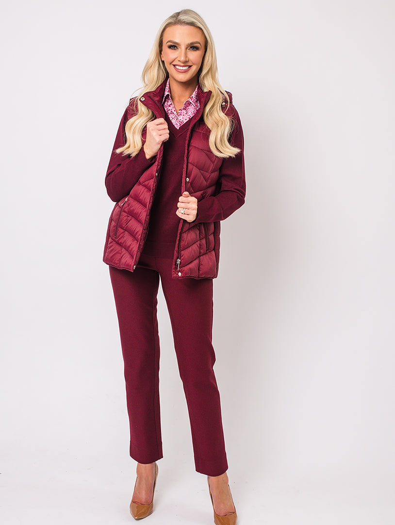 Luxury Gilet - Berry