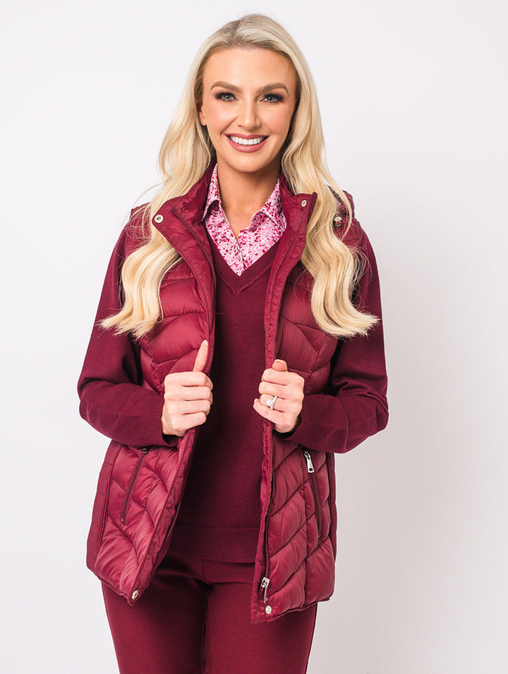Luxury Gilet - Berry