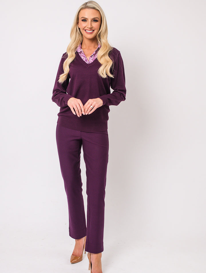 Luxury Gilet - Mulberry