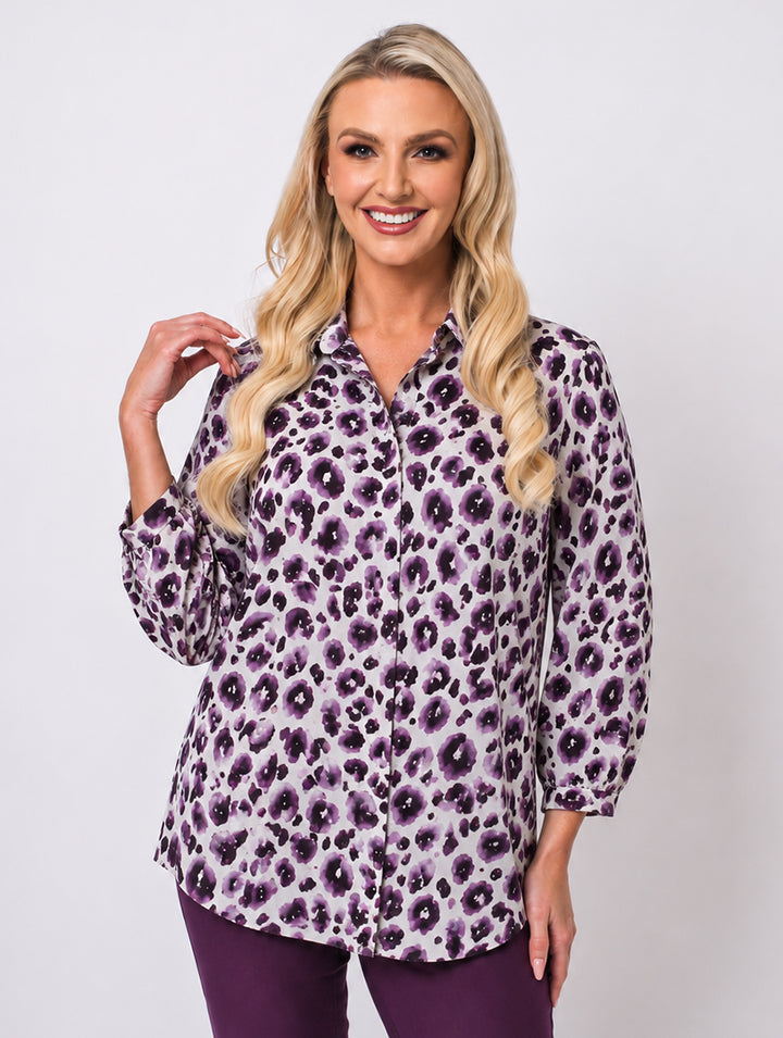 Diamond Blouse - Mulberry