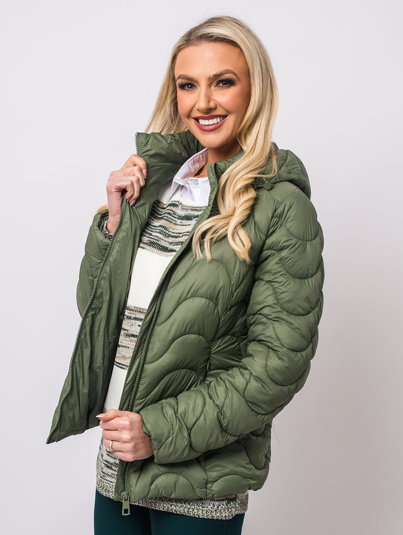 Padded Coat - Olive