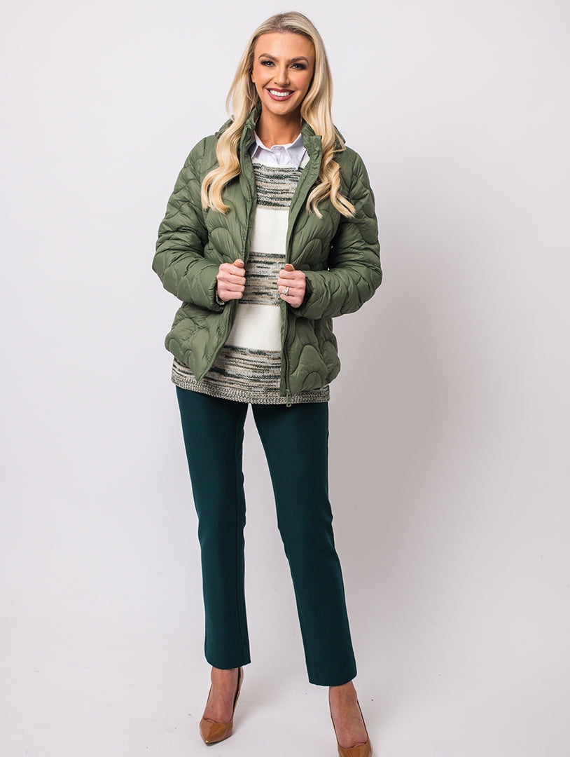 Padded Coat - Olive