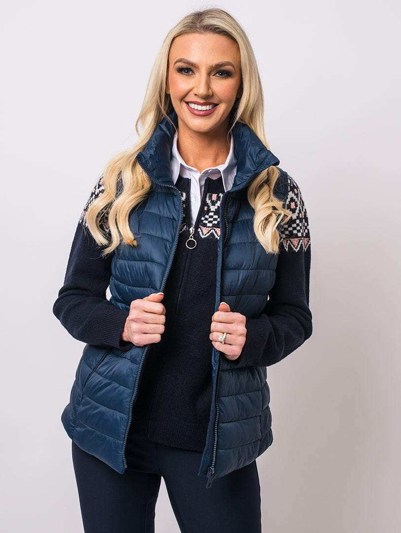 Padded Gilet - Navy