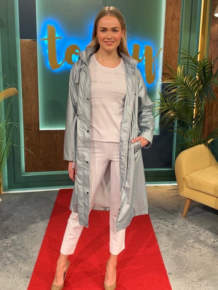 Longline Coat - Silver