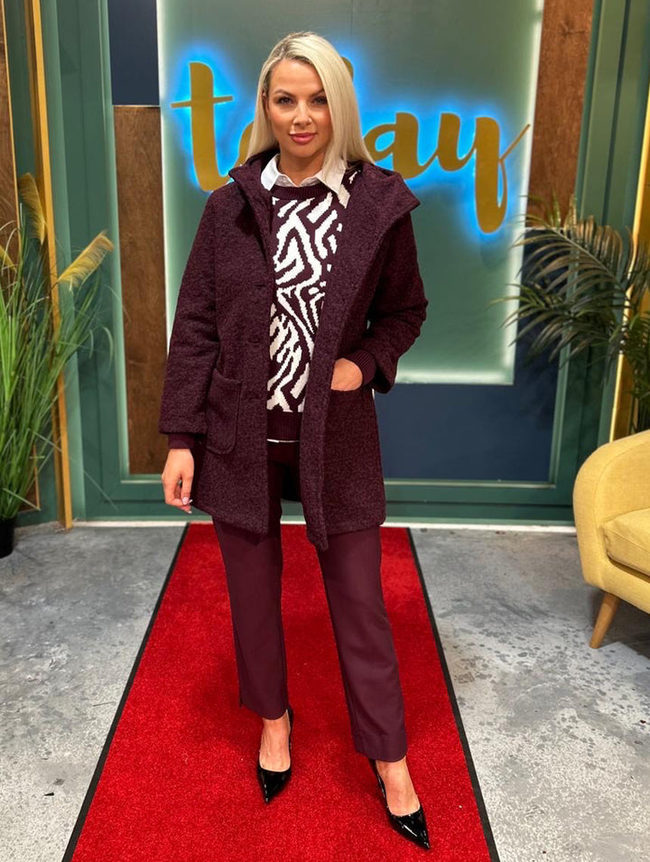 25" Lily Trousers - Wine