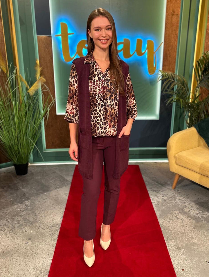 27" Lily Trousers - Wine