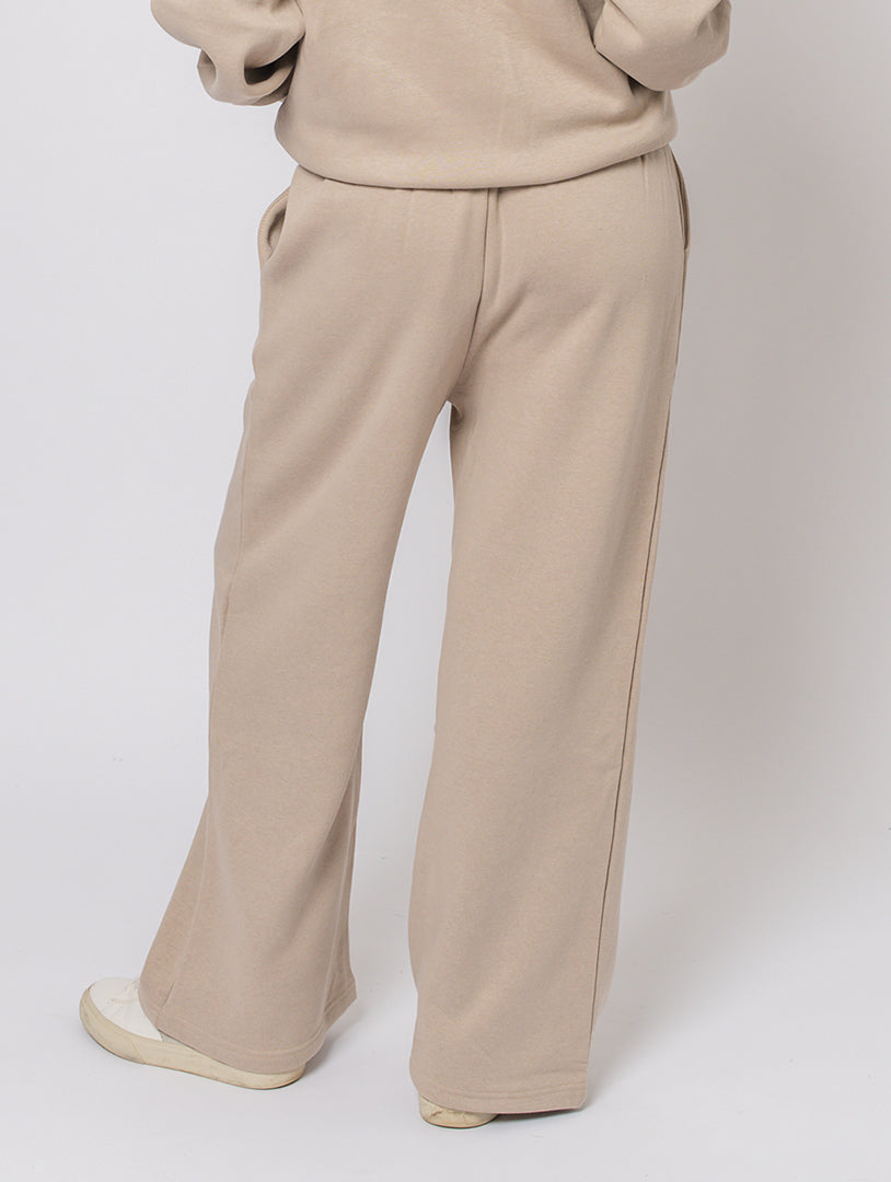 Straight Leg Joggers - Stone