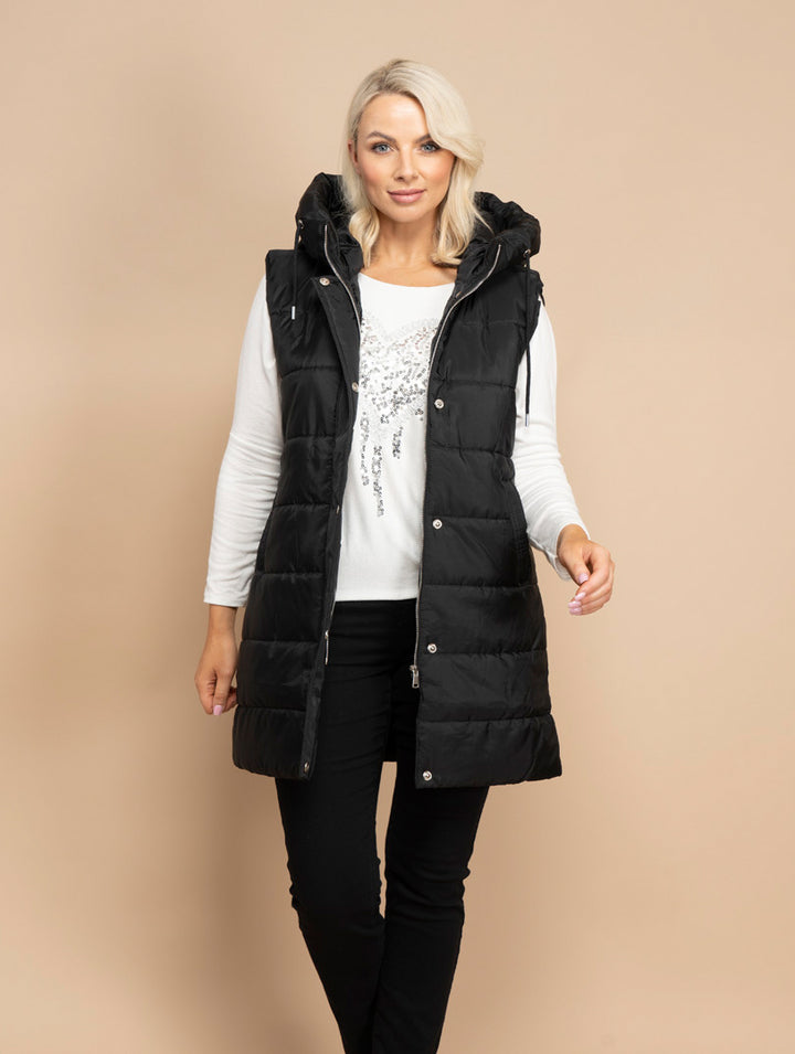 Sleeveless Jacket - Black
