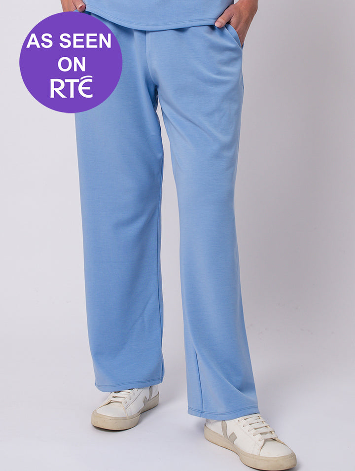 27" Casual Trouser - Baby Blue