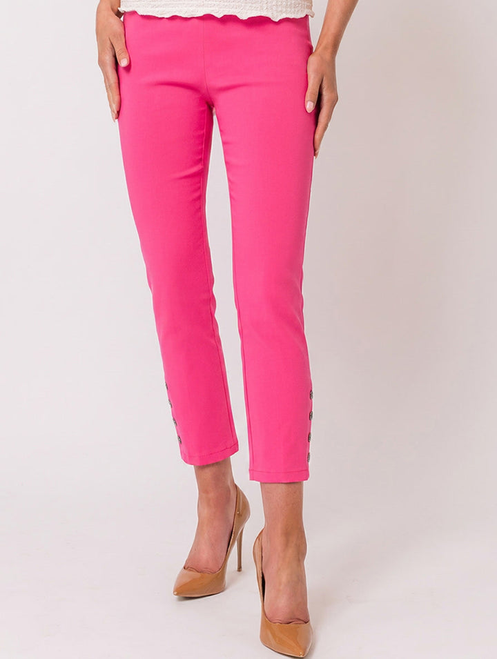 Button Crop Moda - Cerise