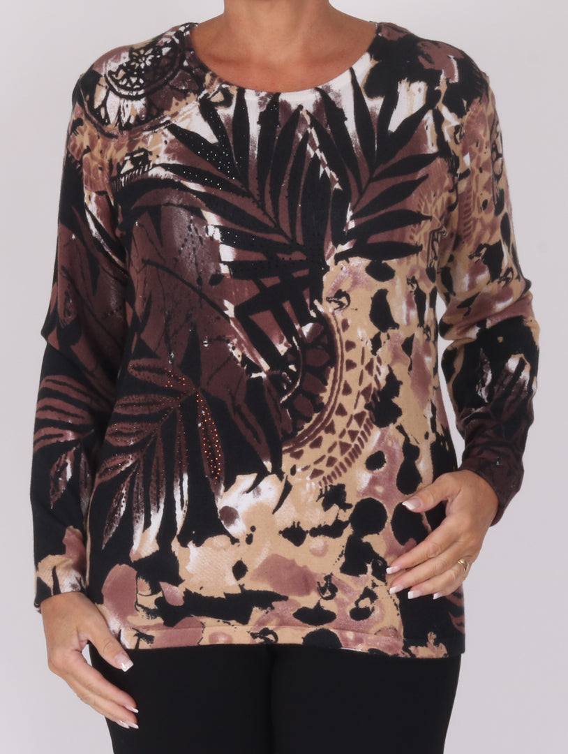 Diamonte Knit - Chocolate