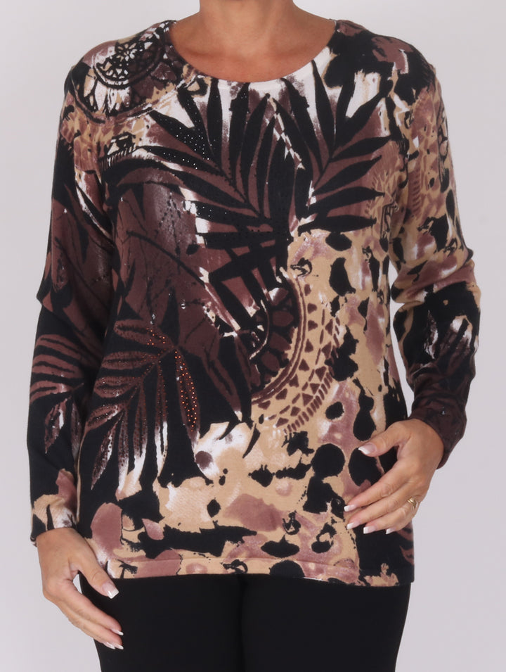 Diamonte Knit - Chocolate