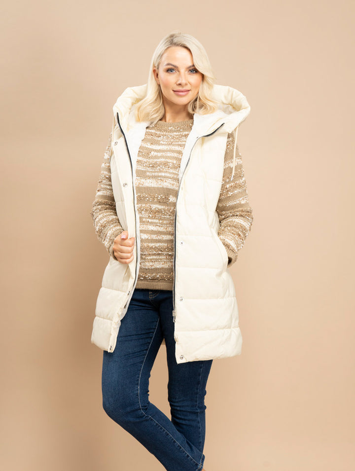 Sleeveless Jacket - Off White
