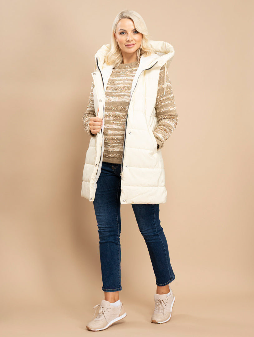 Sleeveless Jacket - Off White