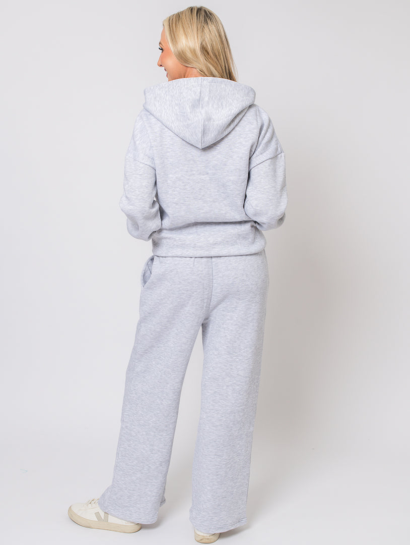Zip Hoodie - Dove Grey