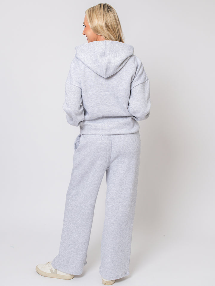 Zip Hoodie - Dove Grey