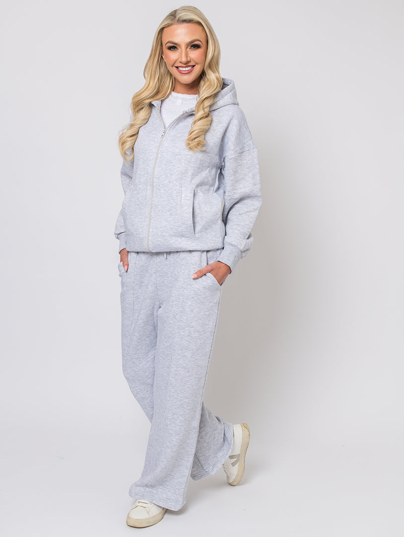 Zip Hoodie - Dove Grey