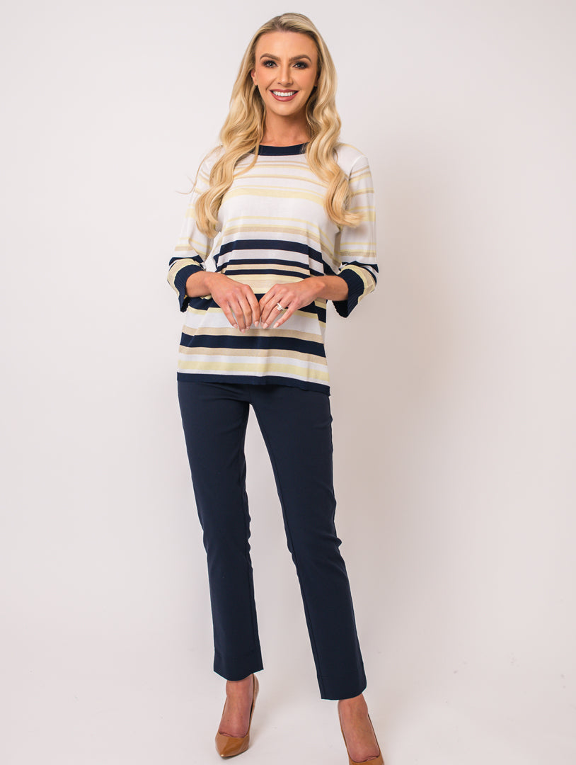 Stripe Knit - Lemon Multi
