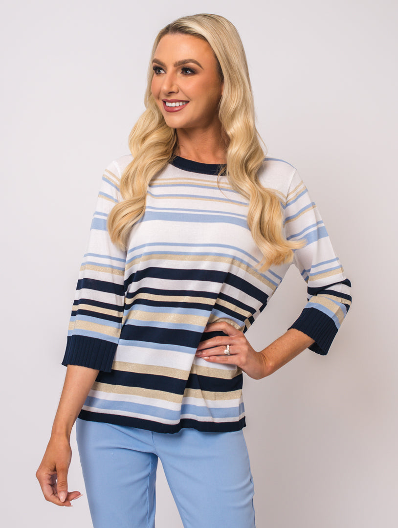 Stripe Knit - Blue Multi