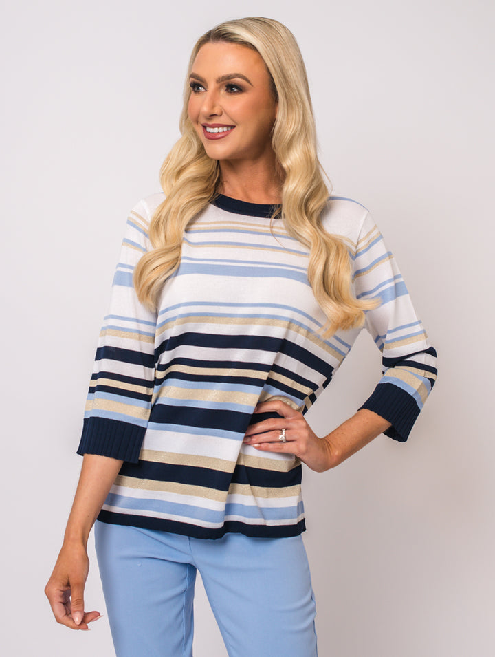 Stripe Knit - Blue Multi