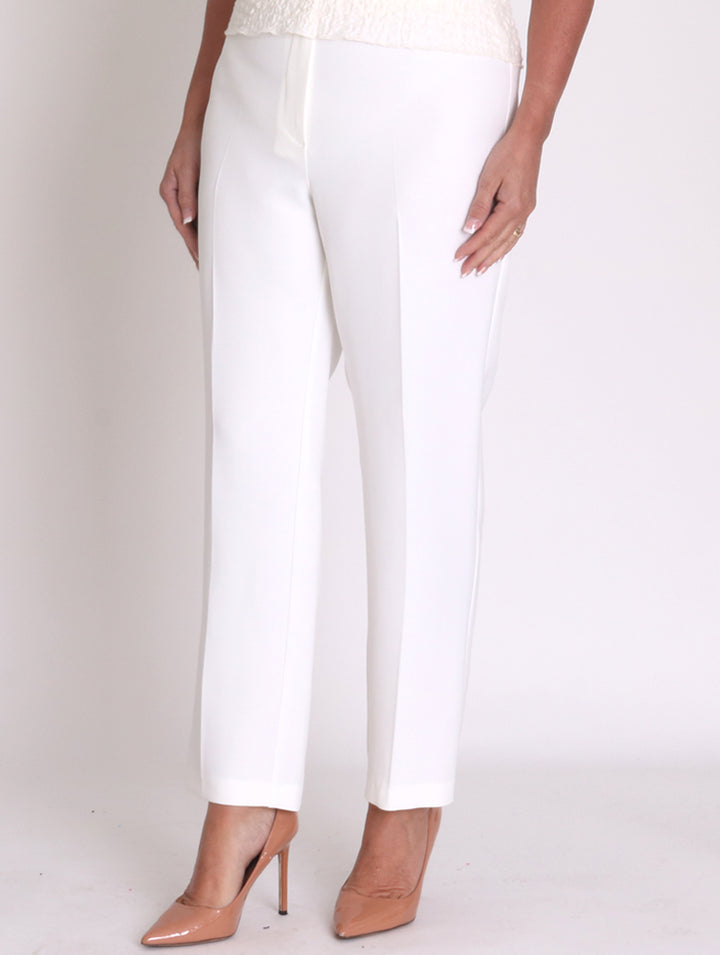27" Side Elasticated Trousers - Ivory