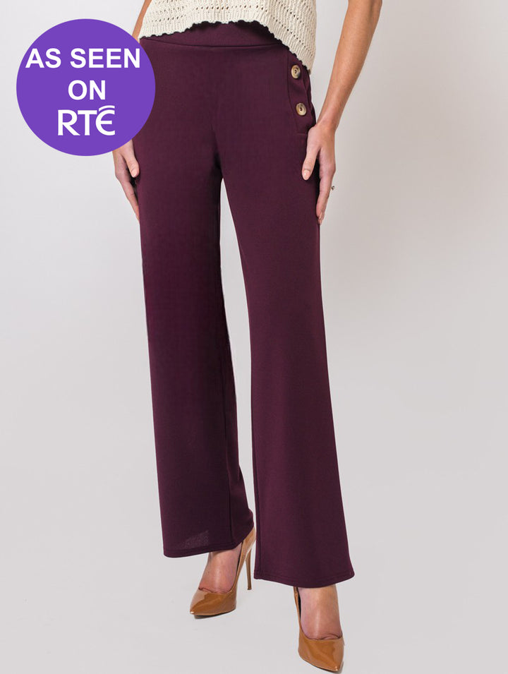 25" Katy Trousers - Wine