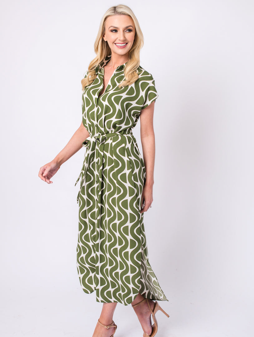 Sleeveless Dress - Olive Green